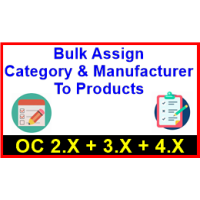 Bulk Assign Category And Manufacturer To Products
