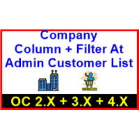 Company Column + Filter At Admin Customer List